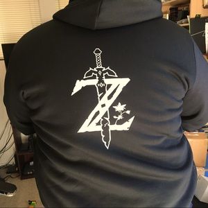 Men’s Legend of Zelda zip up hoodie